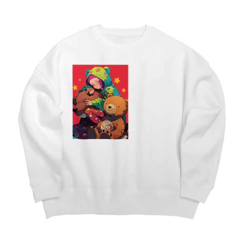 熊と仲良し　ラフルール　1859 Big Crew Neck Sweatshirt