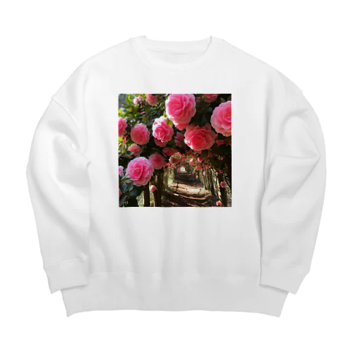 椿のドームなでしこ1478 Big Crew Neck Sweatshirt