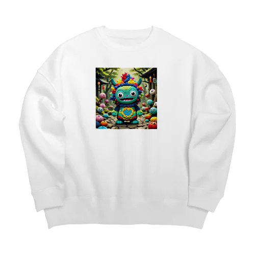 毛糸妖怪　アムヤン Big Crew Neck Sweatshirt