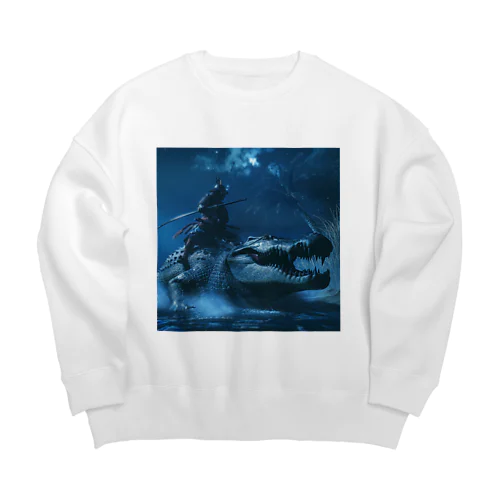 ワニ侍 Big Crew Neck Sweatshirt