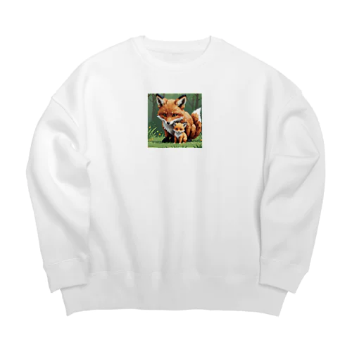 きつねさん Big Crew Neck Sweatshirt