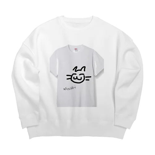 MIZUKI落書き猫  Big Crew Neck Sweatshirt