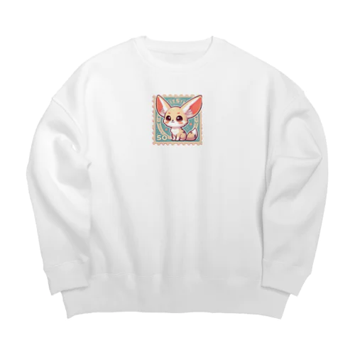 耳長が可愛いフェネックちゃん Big Crew Neck Sweatshirt