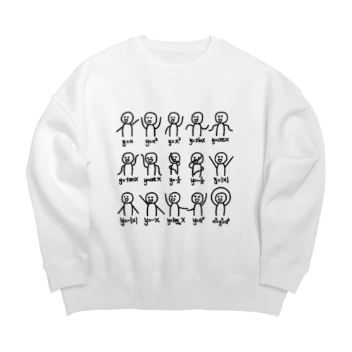 代数ダンスおかしい関数グラフ図科学数学方程式 Big Crew Neck Sweatshirt