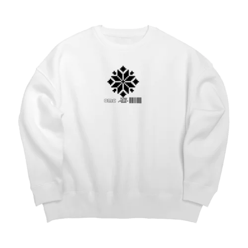 雪のドット結晶 Big Crew Neck Sweatshirt