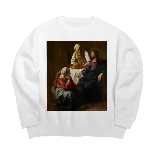 マルタとマリアの家のキリスト / Christ in the House of Martha and Mary Big Crew Neck Sweatshirt