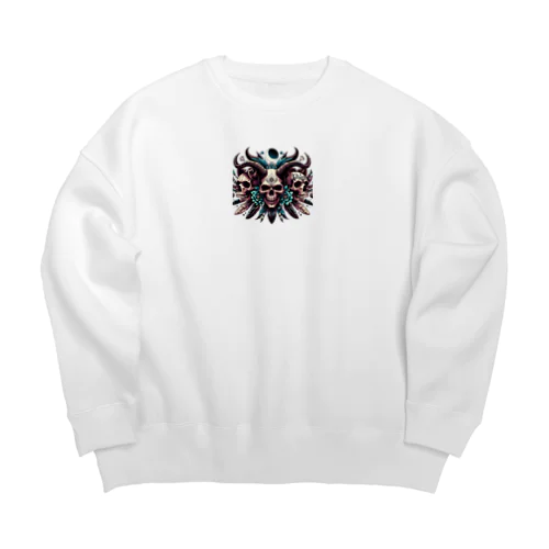 SKULL Cerberus Big Crew Neck Sweatshirt