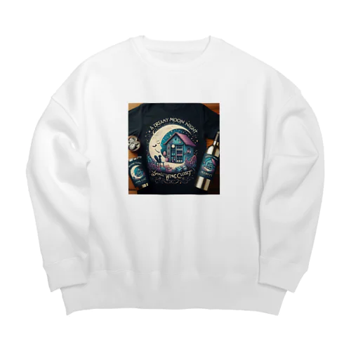 A Dreamy moon night Big Crew Neck Sweatshirt