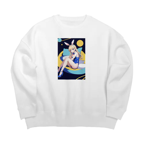 スペース・ラビ子ちゃん Big Crew Neck Sweatshirt