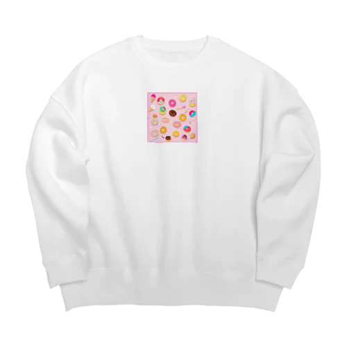 ドーナツいっぱい🍩 Big Crew Neck Sweatshirt