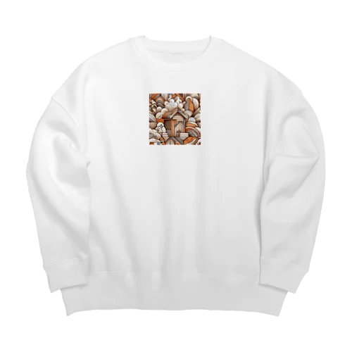 サウナ Big Crew Neck Sweatshirt