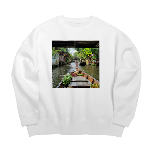 非日常のアジア旅　なでしこ1478 Big Crew Neck Sweatshirt