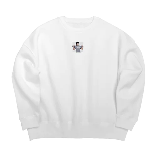 筋トレ女子 Big Crew Neck Sweatshirt