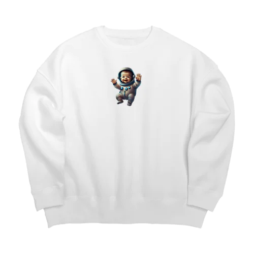 ベビー宇宙飛行士 Big Crew Neck Sweatshirt