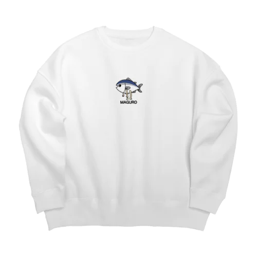 まぐろの妖精 Big Crew Neck Sweatshirt