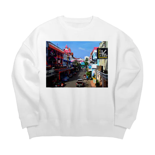 タイの街角 Big Crew Neck Sweatshirt