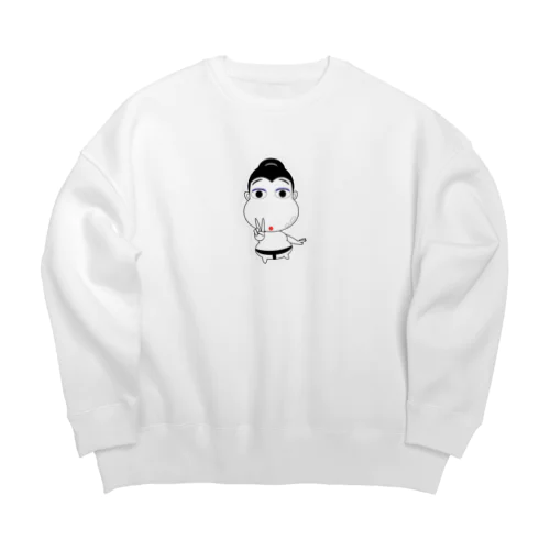 勝ったよ！関取オネエさん Big Crew Neck Sweatshirt