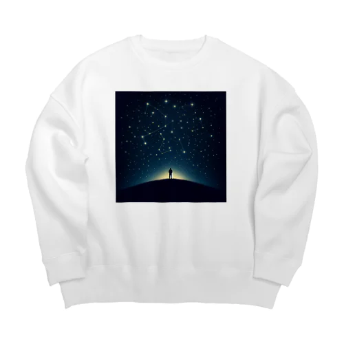 春の星座に包まれて Big Crew Neck Sweatshirt