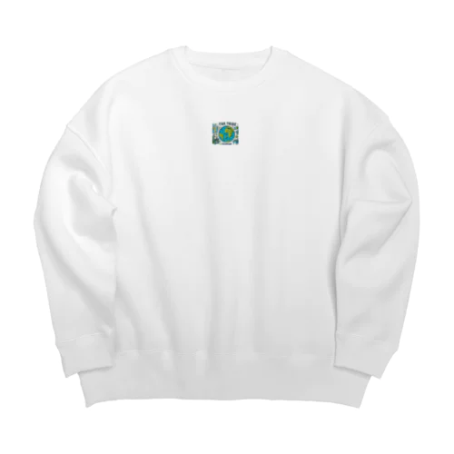 エシカルファッション Big Crew Neck Sweatshirt