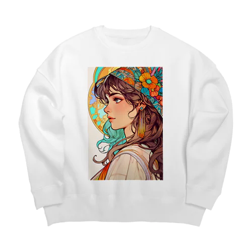 アメジスト姫 アメジスト 2846 Big Crew Neck Sweatshirt