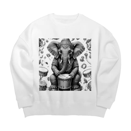 ドラミスト「ぞう」 Big Crew Neck Sweatshirt