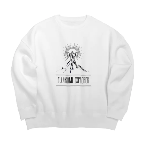 富士神様 Big Crew Neck Sweatshirt