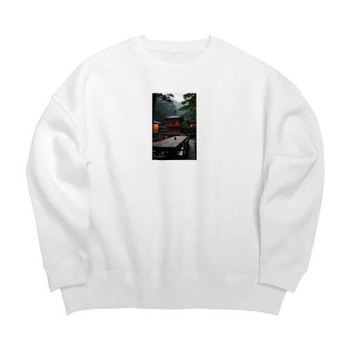 不思議な景観 Big Crew Neck Sweatshirt