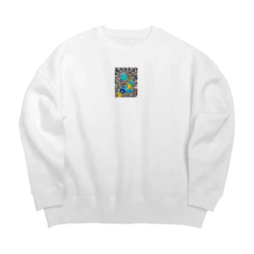 アートの不思議 Big Crew Neck Sweatshirt