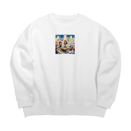 プレゼンの主役は私！ Big Crew Neck Sweatshirt