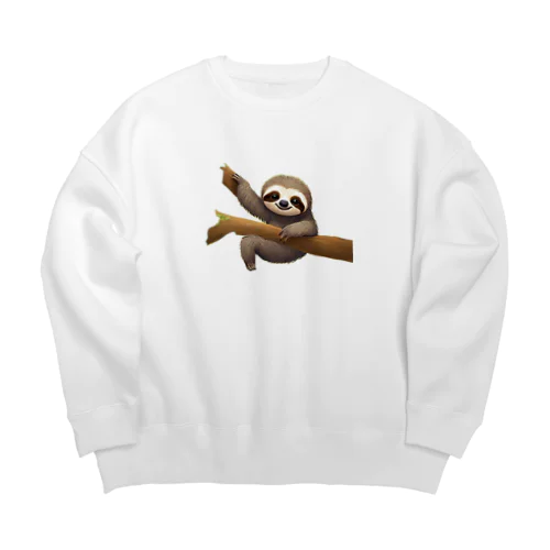 ナマケモノシリーズ Big Crew Neck Sweatshirt