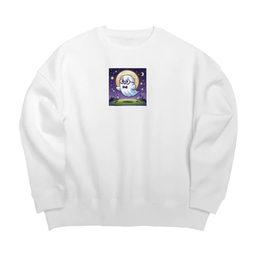 成仏しそうな幽霊 Big Crew Neck Sweatshirt