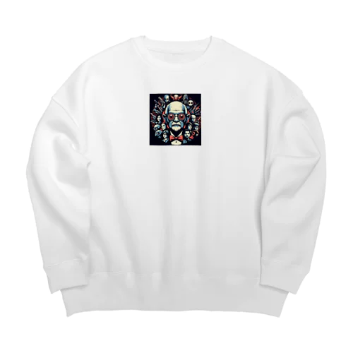 色彩のハーモニー：サイケデリックな交響曲 Big Crew Neck Sweatshirt