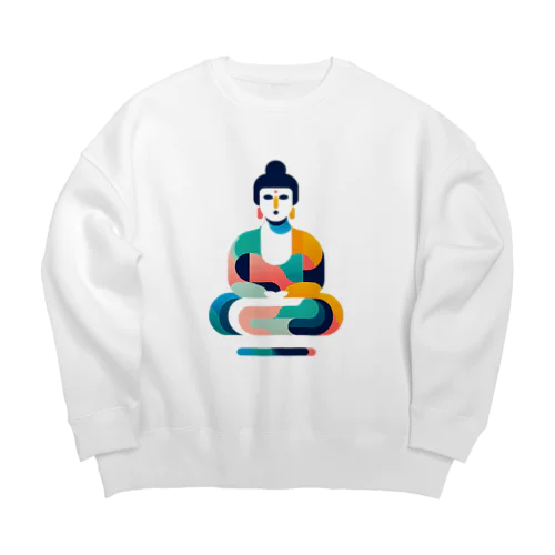 浮く仏陀 Big Crew Neck Sweatshirt