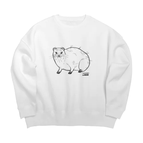 イワダヌキ（淡色） Big Crew Neck Sweatshirt