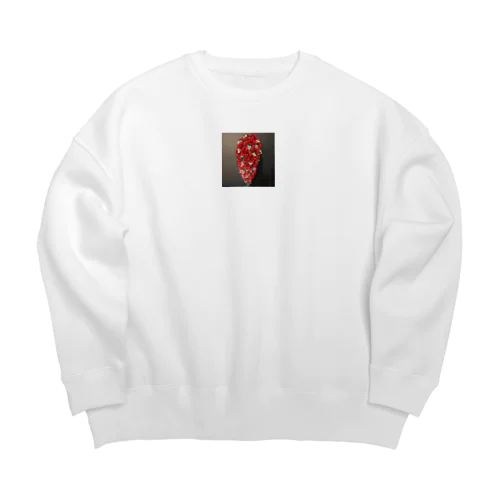 退団ブーケ２ Big Crew Neck Sweatshirt