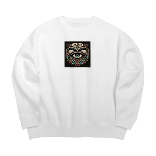 おめめ Big Crew Neck Sweatshirt