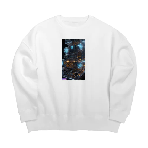 電子回路 Big Crew Neck Sweatshirt