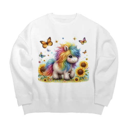 Pretty　ミニチュアホース Big Crew Neck Sweatshirt