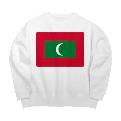 モルディブの国旗 Big Crew Neck Sweatshirt