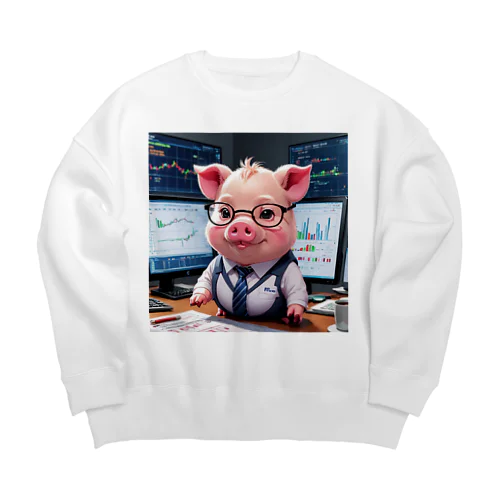 会社のをするみにぶた分析業績指標 Big Crew Neck Sweatshirt