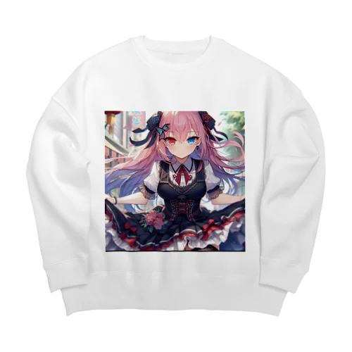 彩の舞-街角ファンタジア Big Crew Neck Sweatshirt