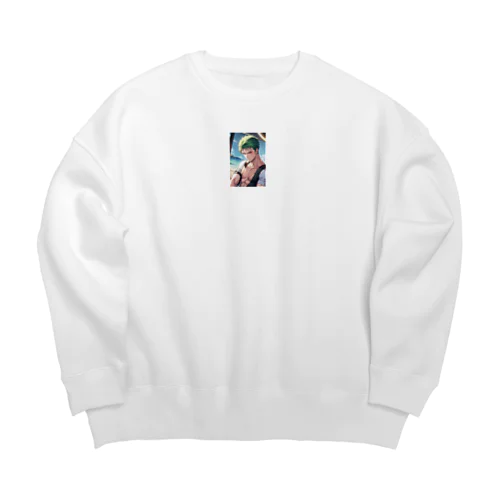 ゾロ風 Big Crew Neck Sweatshirt