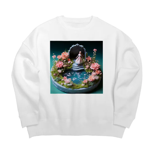 花を飾るインテリア　なでしこ1478 Big Crew Neck Sweatshirt