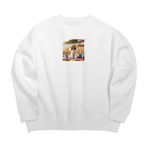 サマーバイブ全開のトイ・プードル！ Big Crew Neck Sweatshirt