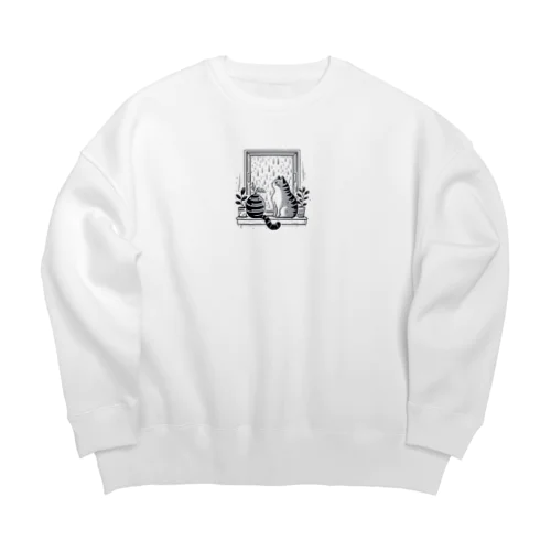 猫 Big Crew Neck Sweatshirt