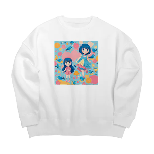 チルビー (koron) Big Crew Neck Sweatshirt