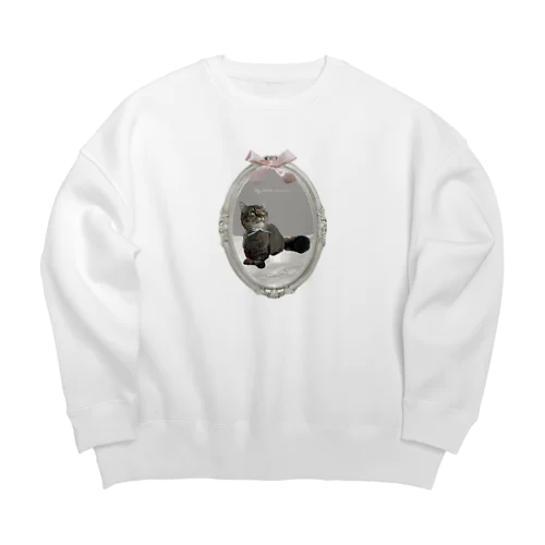 メロディック・キャット・リボン・コレクション Big Crew Neck Sweatshirt