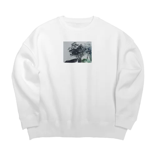 花とその影 Big Crew Neck Sweatshirt