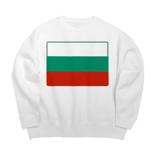 ブルガリアの国旗 Big Crew Neck Sweatshirt