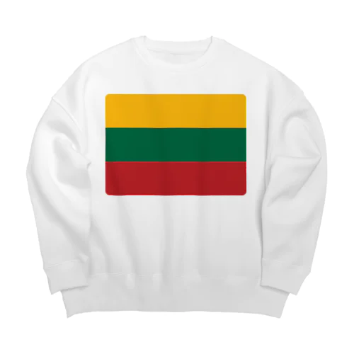 リトアニアの国旗 Big Crew Neck Sweatshirt